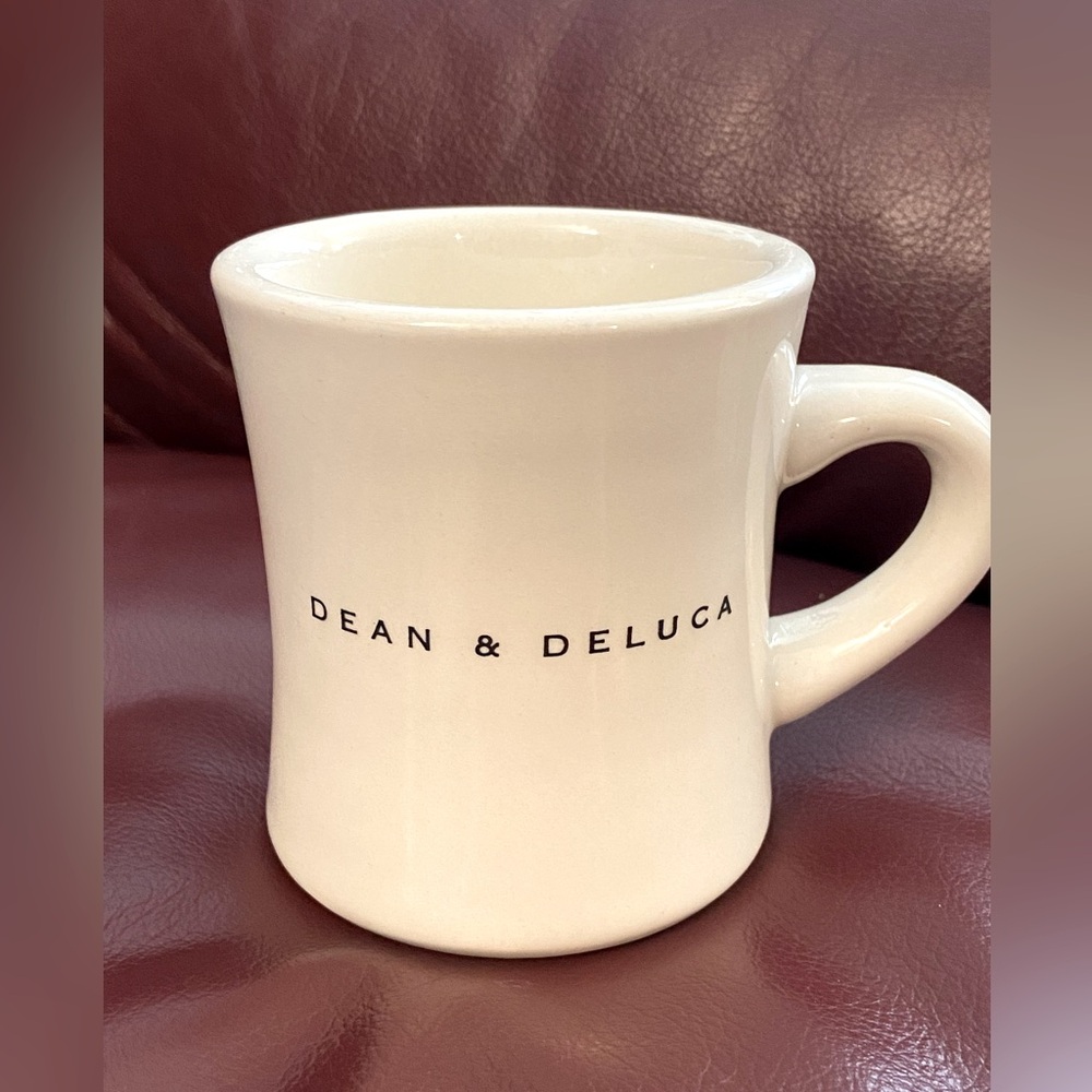 Vintage Dean & Deluca White Diner Style Coffee Mug